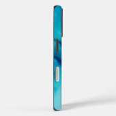 Elegant Navy Blue Aqua Watercolor Case-Mate iPhoneケース (裏面 / 右)