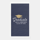 Elegant Navy Blue Class Of 2026 Graduation (正面)