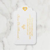 Elegant Navy Blue Hanukkah Gold  ギフトタグ (正面)