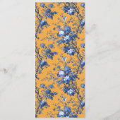 Elegant Navy Blue Minimalist Wedding Menu メニュー (裏面)