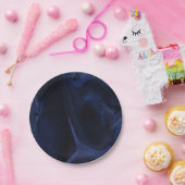 Elegant Navy Blue Paper Plate ペーパープレート (パーティー)