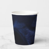 Elegant Navy Blue Party Cup 紙コップ (裏面)