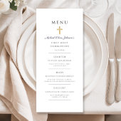 Elegant Navy Blue Religious Cross First Communion メニュー