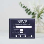 Elegant Navy Blue Velvet RSVP Wedding (スタンド正面)