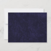 Elegant Navy Blue Velvet RSVP Wedding (裏面)
