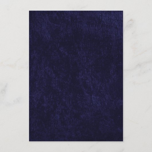 Elegant Navy Blue White Welcome Dinner メニュー (裏面)