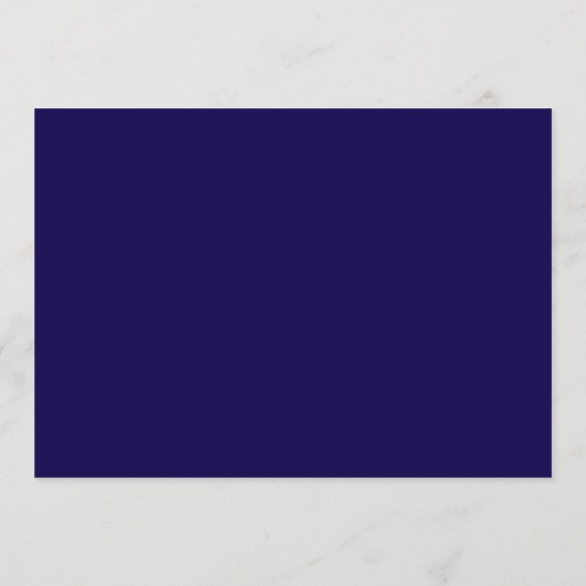 Elegant Navy Christmas Eve Candlelight Service 招待状 (裏面)