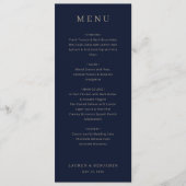Elegant Navy Formal Menu メニュー (正面)
