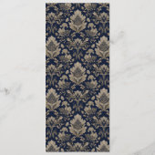 Elegant Navy Formal Menu メニュー (裏面)