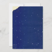 Elegant Navy & Gold Christmas Photo Card サンキューカード (裏面)