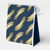 Elegant Navy Gold Foil Birthday Favor Boxes フェイバーボックス (裏面サイド)