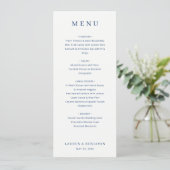 Elegant Navy Menu Template メニュー (スタンド正面)
