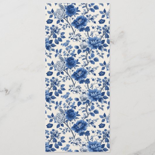 Elegant Navy Menu Template メニュー (裏面)