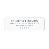 Elegant Navy Minimalist ラベル (正面)