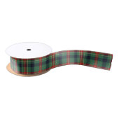 Elegant Navy Red & Green Tartan Plaid Christmas サテンリボン (リール)