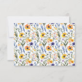 Elegant Navy RSVP Card (裏面)
