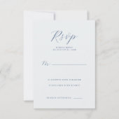 Elegant Navy RSVP Card (正面)