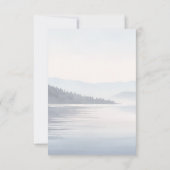 Elegant Navy RSVP Card (裏面)