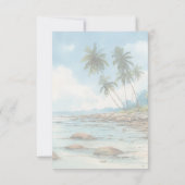 Elegant Navy RSVP Card (裏面)