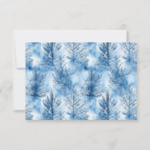 Elegant Navy RSVP Card (裏面)