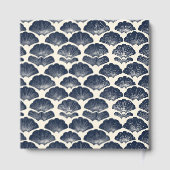 Elegant Navy Seashell Nautical ゲストブック (裏面)