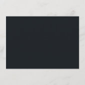 Elegant Navy Typographic エンクロージャーカード (裏面)