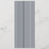 Elegant Navy Typographic Menu メニュー (裏面)