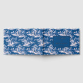 Elegant Navy Vintage Pastoral Scene ゲストブック (全面)