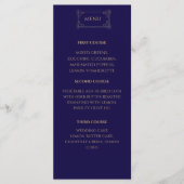Elegant Navy wedding Menu メニュー (正面)