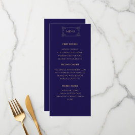 Elegant Navy wedding Menu メニュー