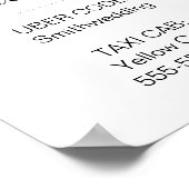 Elegant Need A Ride Wedding Transportation ポスター (角)