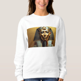  Elegant Nefertiti Pharaoh Line Art – Women's Egyp スウェットシャツ