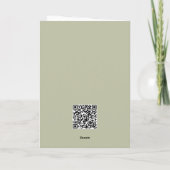 Elegant Neon Cocktail Happy Hour Birthday Folded カード (裏面)