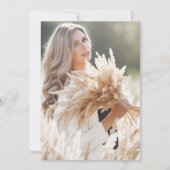 Elegant Neutral Fabulous 50 Photo Birthday Party 招待状 (裏面)