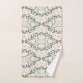 Elegant Neutral Floral Pattern バスタオルセット (ハンドタオル)