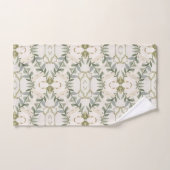Elegant Neutral Floral Pattern バスタオルセット (ハンドタオル)