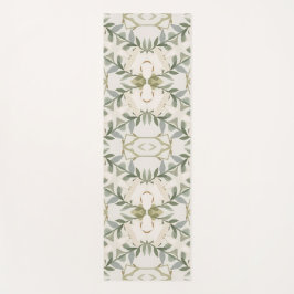 Elegant Neutral Floral Pattern ヨガマット