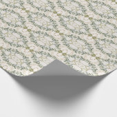 Elegant Neutral Floral Pattern ラッピングペーパー (角)