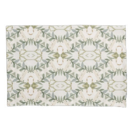 Elegant Neutral Floral Pattern 枕カバー
