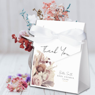 Elegant Neutral Gold Cradle Baby Shower フェイバーボックス