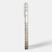 Elegant Neutral Gradient Micro-Grid Phone Case  Case-Mate iPhoneケース (裏面 / 左)