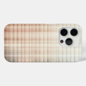 Elegant Neutral Gradient Micro-Grid Phone Case  Case-Mate iPhoneケース (裏面 (横))