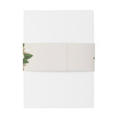Elegant Neutral Magnolia Floral Wedding 招待状ベリーバンド (裏面例)
