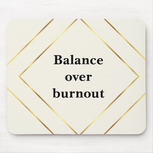 Elegant Neutral Minimalist マウスパッド (正面)