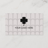 Elegant Neutral Pattern Business Card 名刺 (裏面)