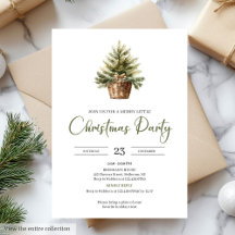 Elegant Neutral Sage Light Brown Christmas Party