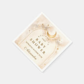 Elegant Neutral Starry Baby Shower スタンダードカクテルナプキン (角)