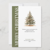 Elegant Neutral Tones Minimalist Christmas Card シーズンカード (正面)