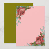 Elegant Neutral Wedding Invitation Design 招待状 (正面/裏面)