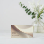 Elegant Neutrals Abstract Art 名刺 (スタンド正面)
